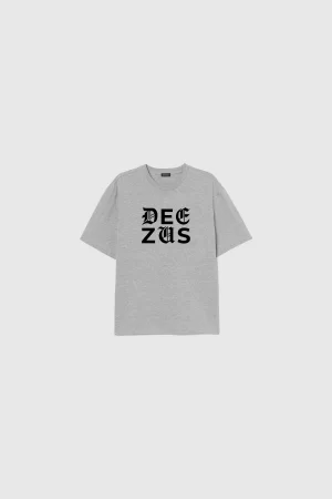 DEEZUS SCRIPT TEE - GREY
