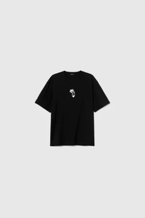 WINNERS ISLAND MEDAL OVERSIZED TEE - BLACK