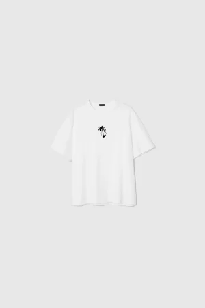 WINNERS ISLAND MEDAL OVERSIZED TEE - WHITE