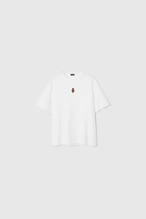 MEDAL TEE - WHITE BROWN