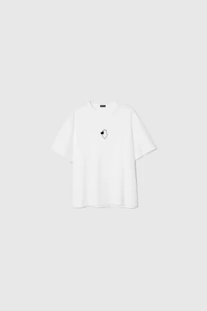 MEDAL LOVERS OVERSIZED TEE MONO - WHITE