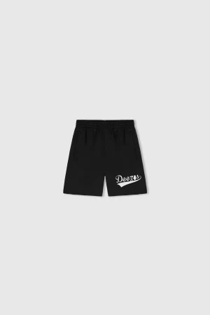 DEEZUS BASEBALL SHORT - BLACK