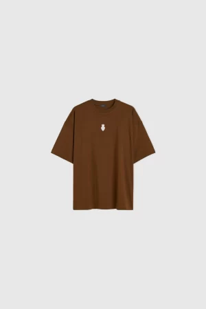 MEDAL OVERSIZED TEE - BROWN