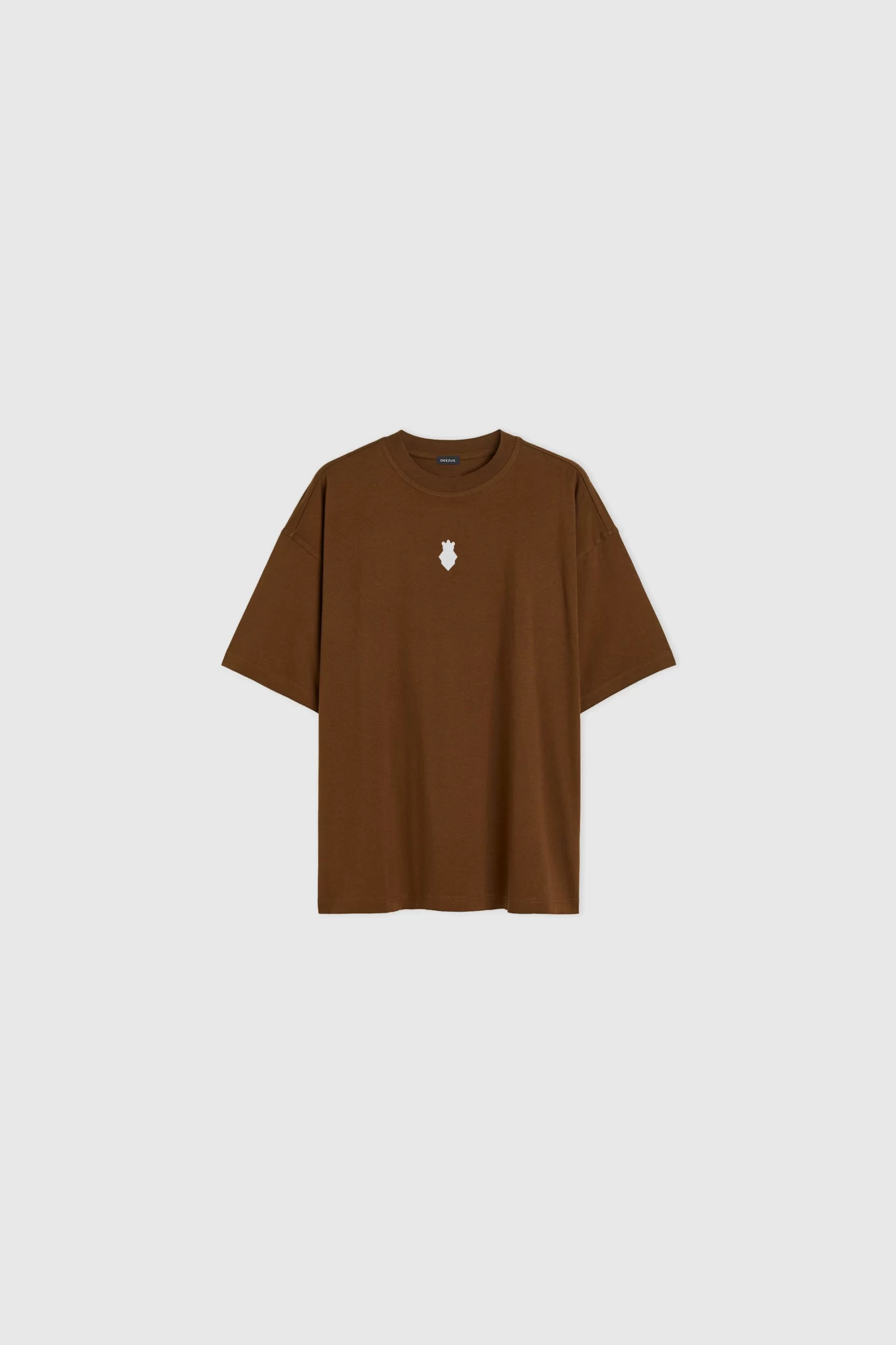 Medal Oversized Tee - Brown