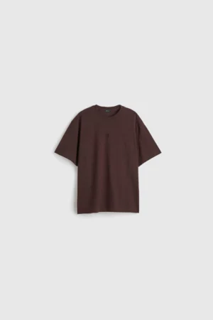 MEDAL MONO OVERSIZED TEE - BROWN