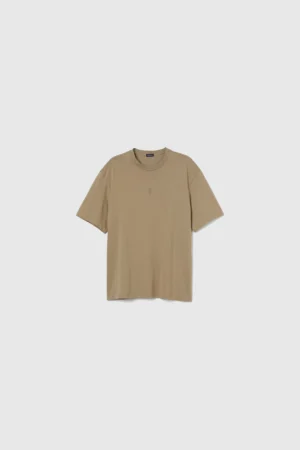 MEDAL MONO OVERSIZED TEE - LIGHT BROWN