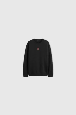 MEDAL PINK OCTOBER SWEATER - BLACK
