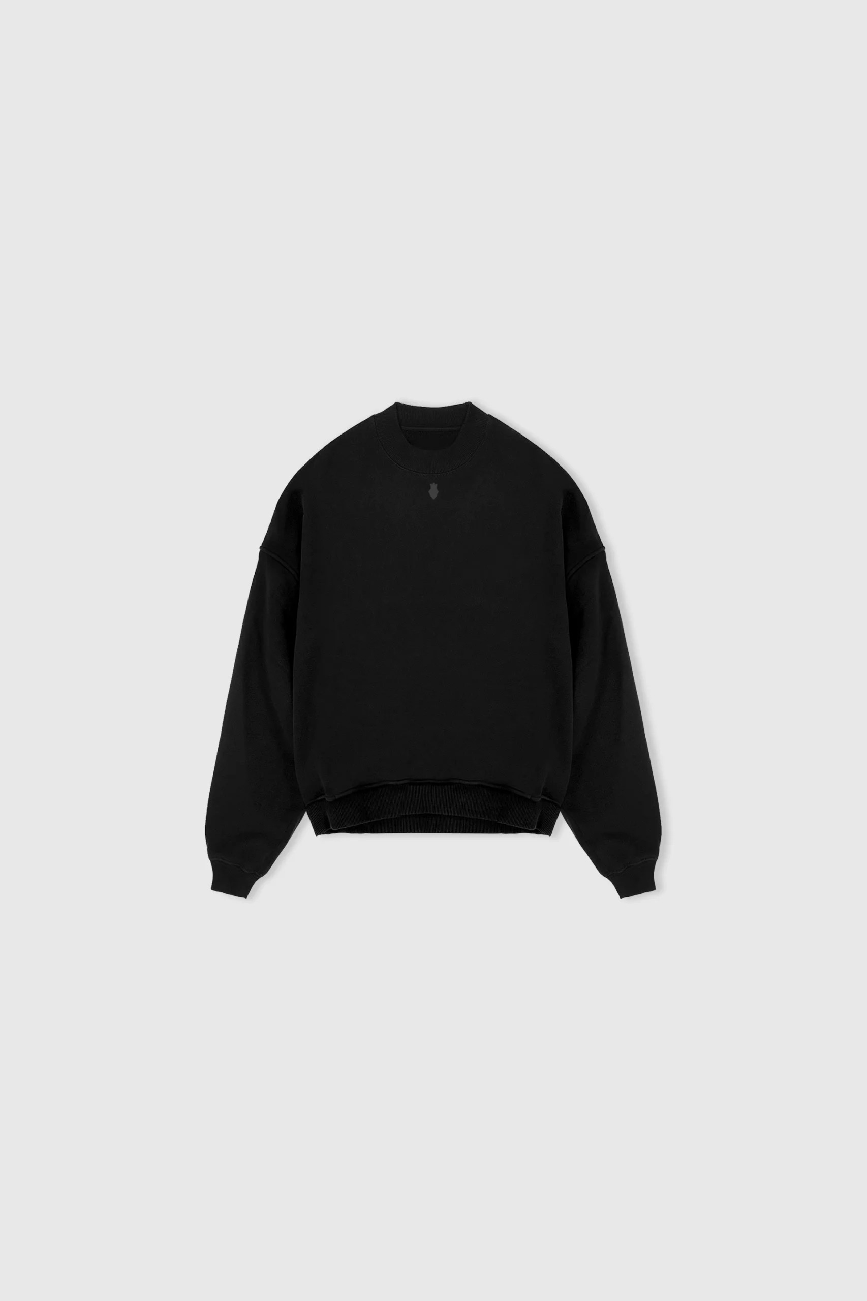 Micro Medal Oversized Sweater - Black